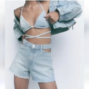 NWT ZARA CUT OUT SHORTS